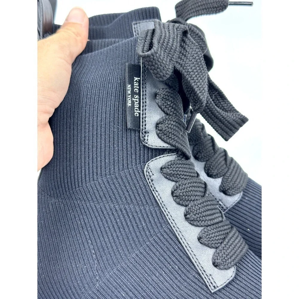 Kate spade new york Merigue Knit Combat Boots Size 5.5